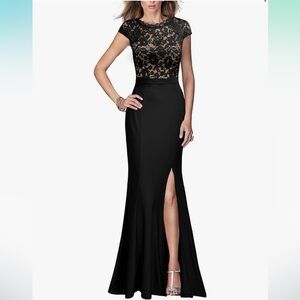 REPHYLLIS Women's Retro Floral Lace Vintage Wedding Maxi Formal Dress - Large